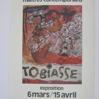 Affiche pour l'exposition Tobiasse Theo à la Galerie des Maitres Contemporains (Aix en Provence) du 6 mars au 15 avril